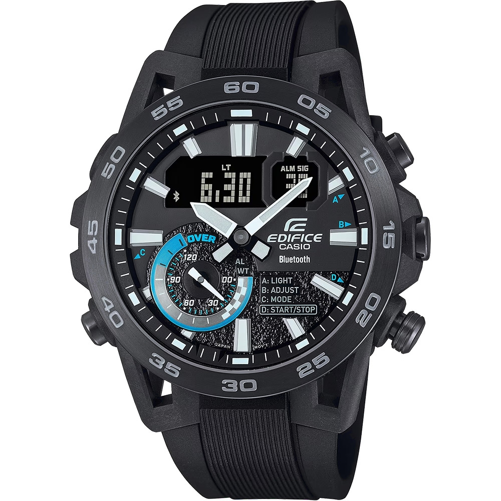 CASIO 卡西歐 EDIFICE 方程式賽車 碳纖維藍芽手錶 ECB-40PB-1A, , large