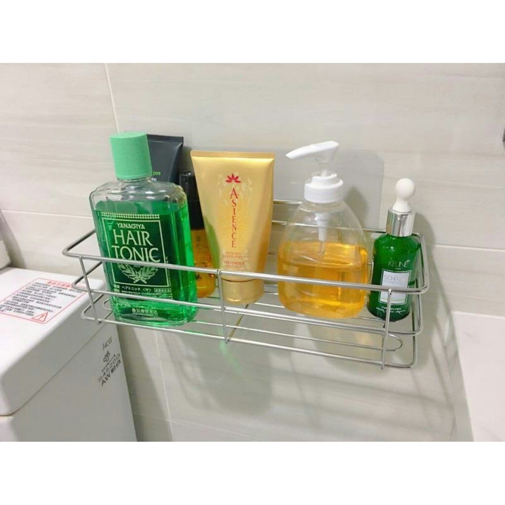 [熊好貼國際]高瓶罐架 (304不鏽鋼) 特價免運 無痕掛勾掛鉤凹凸紋路粗糙可貼(超黏貼)無痕 置物架 層架 瓶罐架, , large