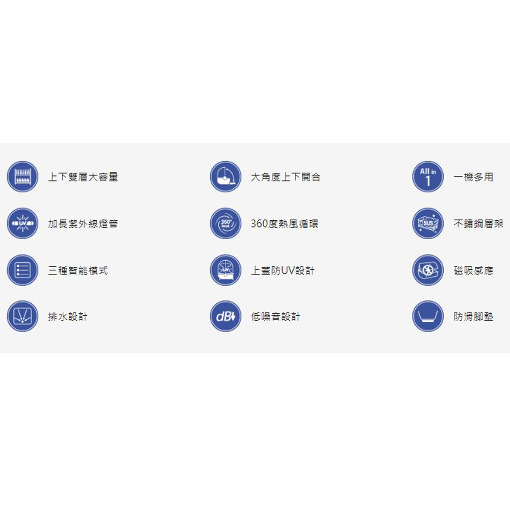 CHIMEI UV Sterilization and Disinfection Dish Dryer KD-15AHU0, , large