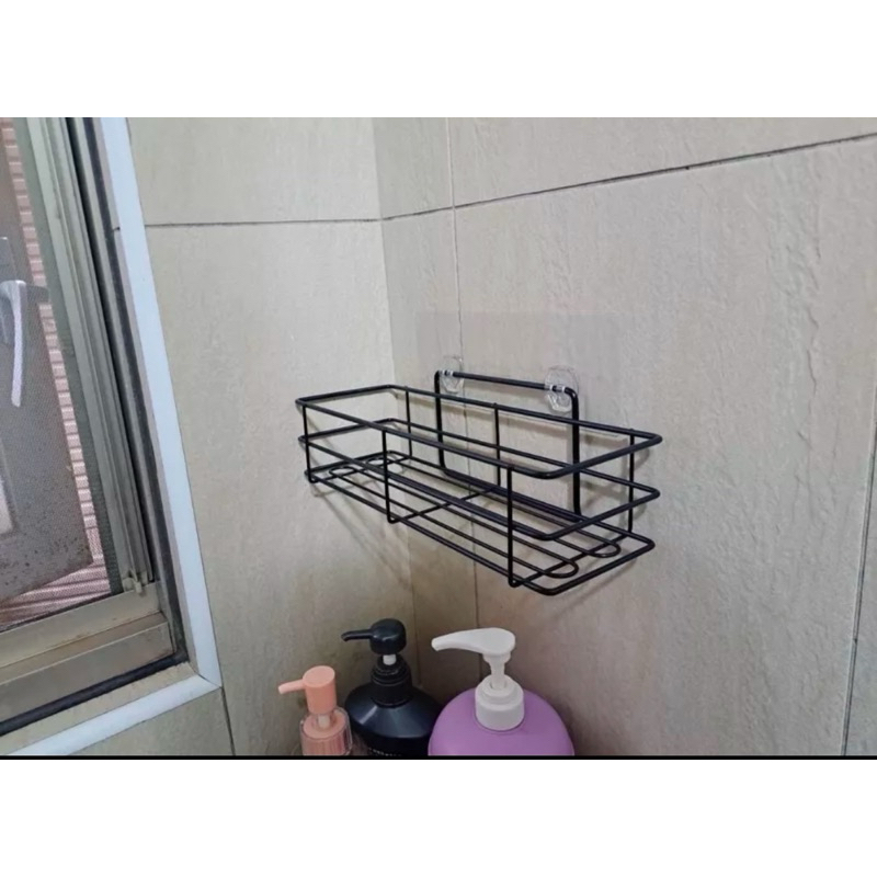 [熊好貼國際]高瓶罐架 304不鏽鋼 黑色PE粉體塗裝 無痕掛勾掛鉤凹凸紋路粗糙可貼(超黏貼) 置物架 層架 瓶罐架, , large