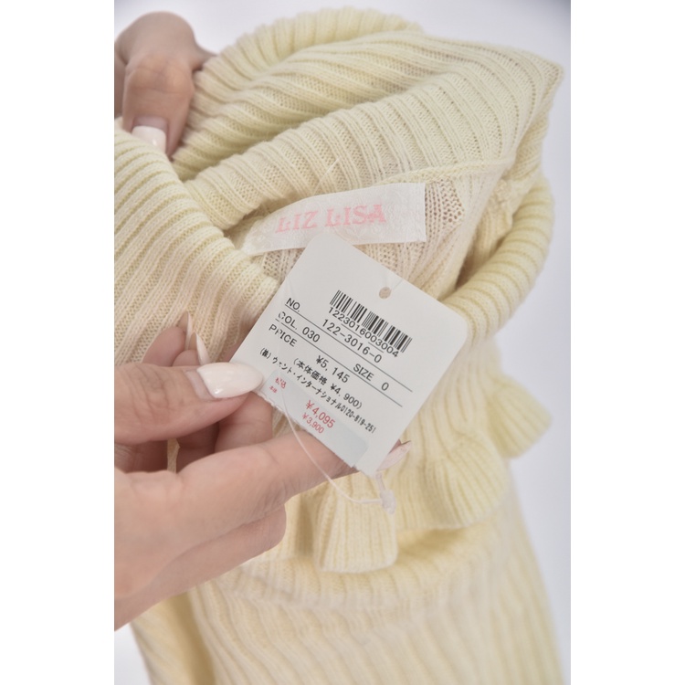 (S) liz lisa高領杏色長袖上衣二手衣, , large
