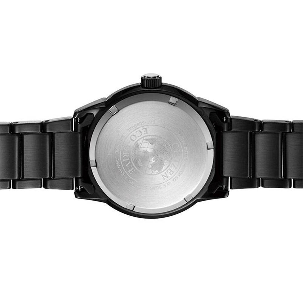 CITIZEN 星辰 Eco-Drive 都會時尚光動能腕錶-黑/42mm BM7145-51E, , large