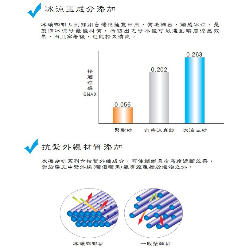 冰礦咖啡涼感輕著女上衣-L301 涼感接觸 抑菌消臭, , large
