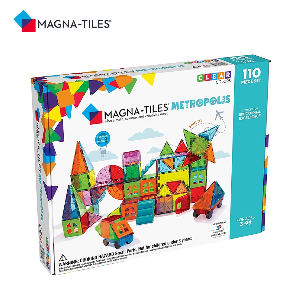 Magna-Tiles 都市磁力積木110片, , large