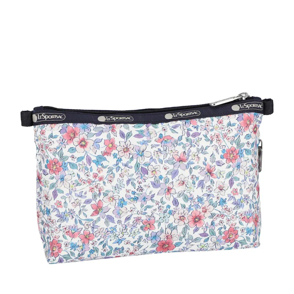 |快速出貨|Lesportsac Cosmetic Clutch 雙層拉鍊收納化妝包 - 織錦花語, , large