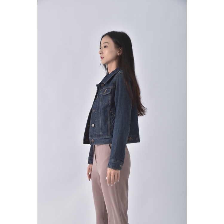 (M) 【房業涵私服】liz lisa丹寧牛仔音符刺繡藍色外套二手衣, , large