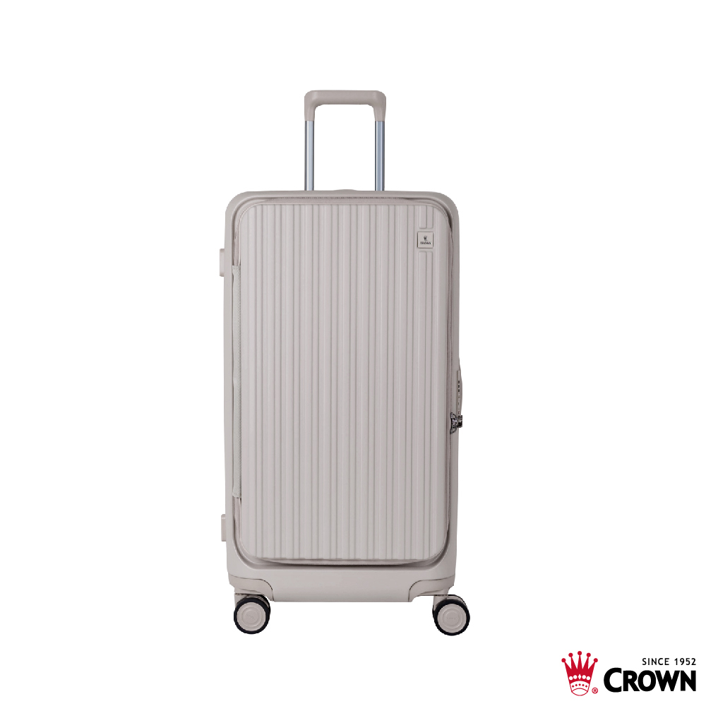 【CROWN BOXY】28吋上掀式框架胖胖箱-燕麥奶, , large