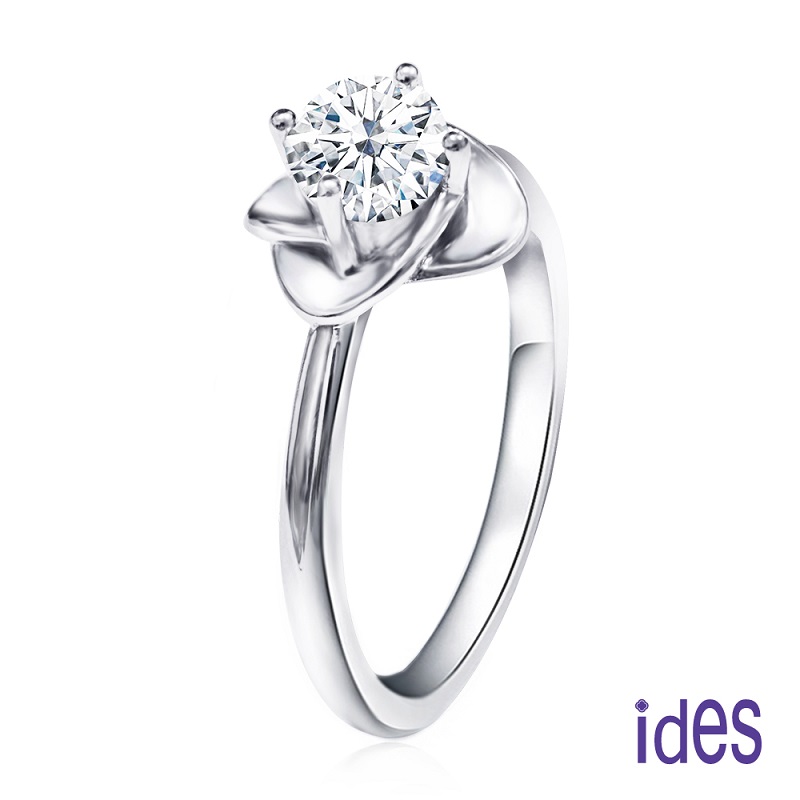 [ides愛蒂思] 日系設計款50分F/VS1頂級3EX車工鑽石戒指結婚戒/幸運  (戒圍請於訂單備註), , large