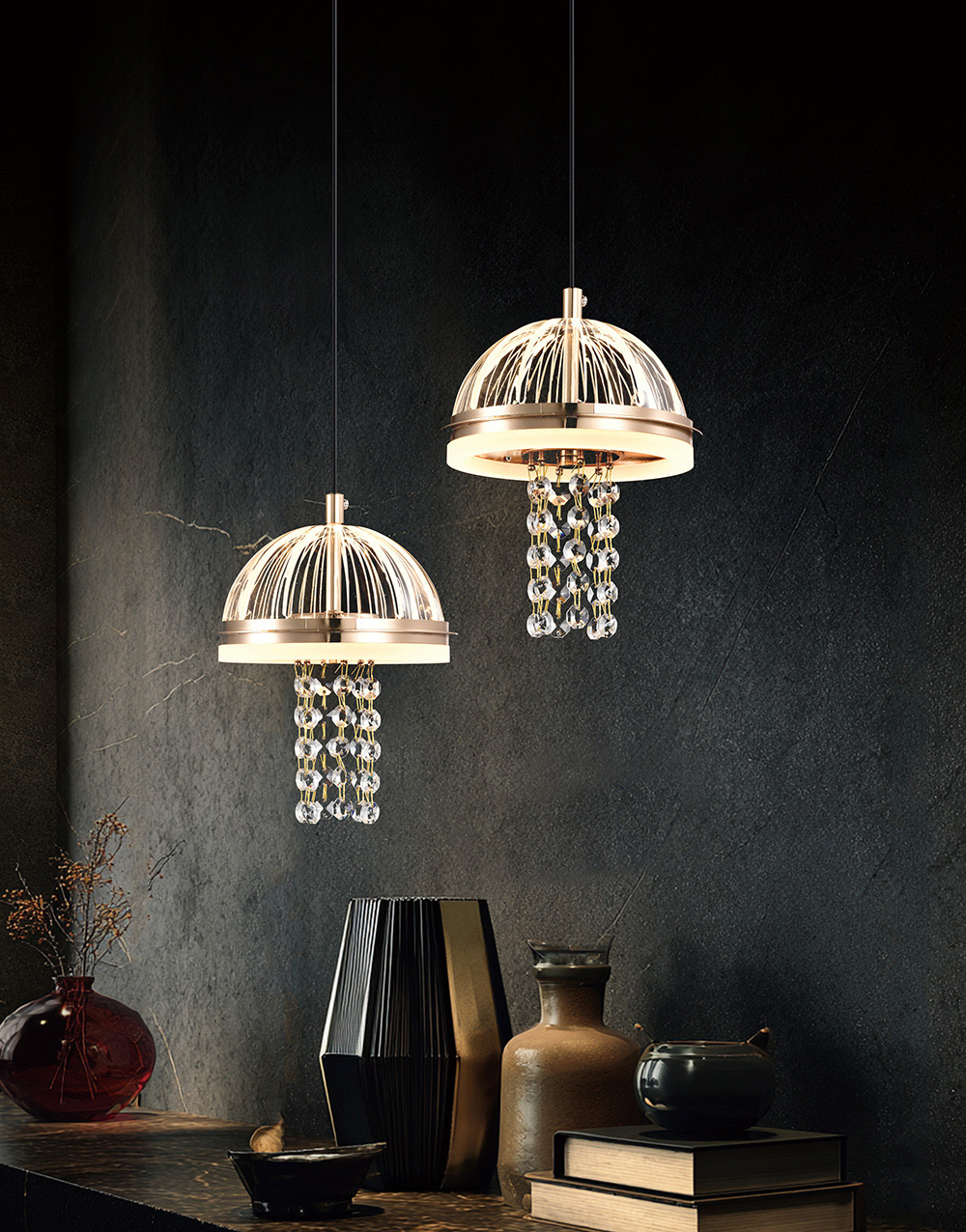 【H&R安室家】光影水母吊燈 ZA0272, , large