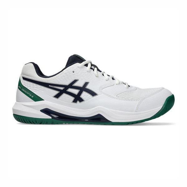Asics Gel-dedicate 8 2E 男 網球鞋 寬楦 穩定 靈活 抗扭 白 綠 [1041A410-105], , large