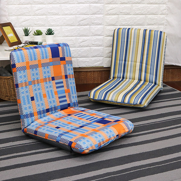 [台客嚴選] 防潑水強化小茉莉舒適輕巧和室椅-質感格紋 台灣製 可拆洗和室椅 收納椅 休閒椅, 質感格紋, large