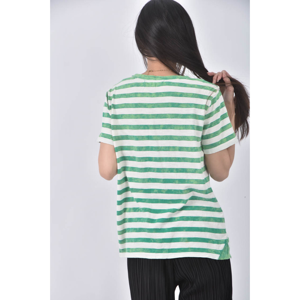 (F) original garment運動棉質純棉綠色短袖上衣二手衣, , large