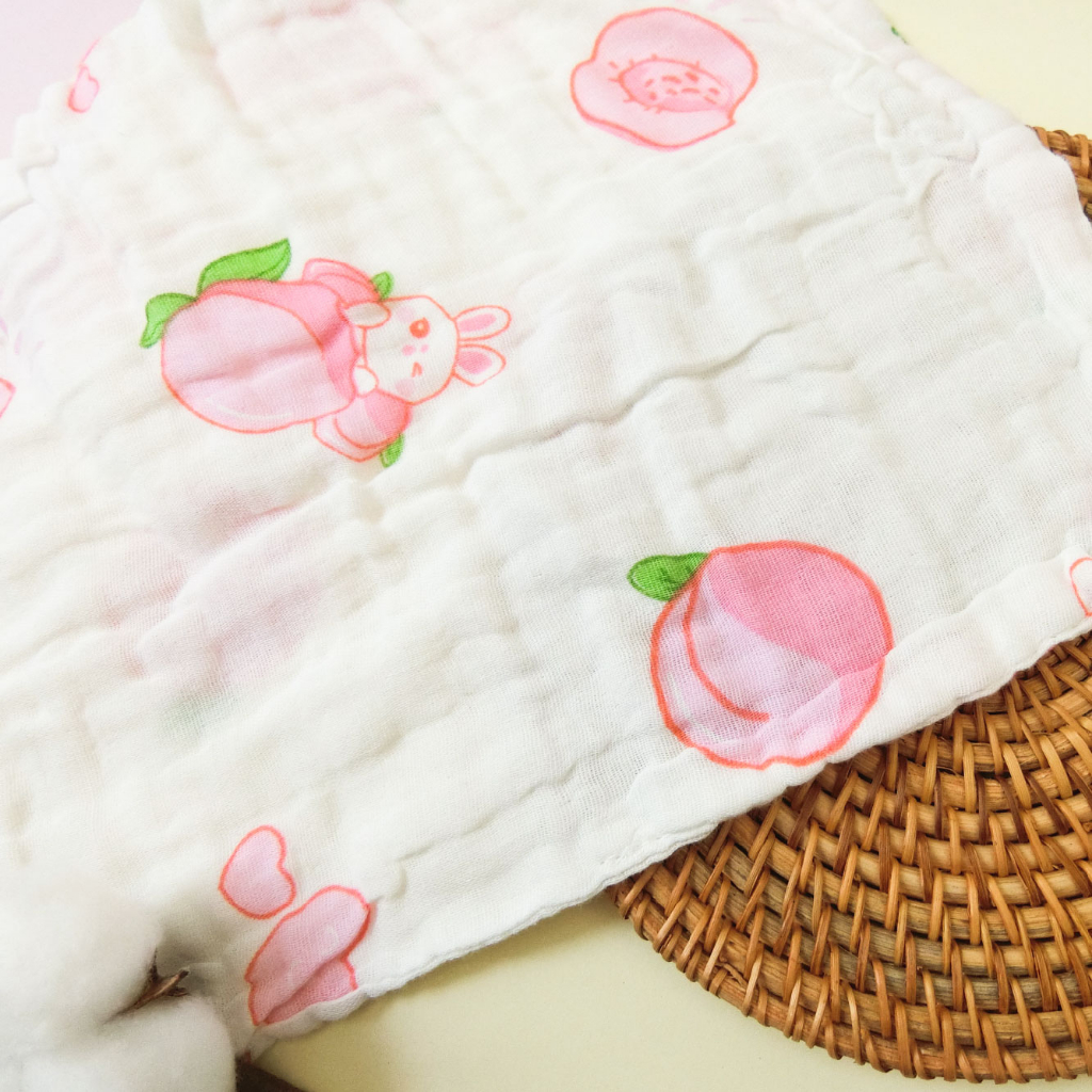 [Kaimei Cotton Industry] 12 people entered the group, random and excellent, four-layer high-density gauze children's towel, soft and delicate/allergen-free/baby bath and face towel, , large