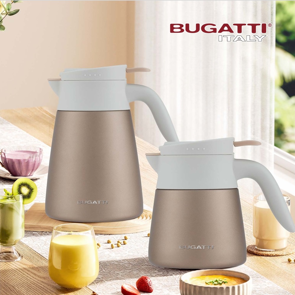 【Bianco di puro 彼安特】BUGATTI 桌上型不銹鋼保溫壺 1000ml , , large