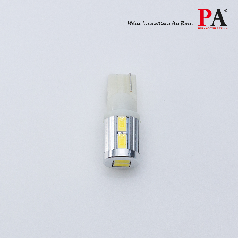 PA LED T10 10SMD White Small Reverse Position License Interior Daytime Light, , large