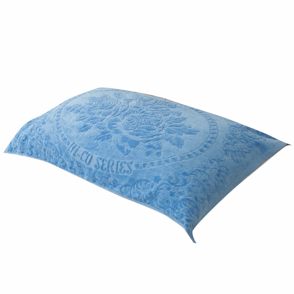 絨面緹花枕巾-80x48cm-2條入x1包-藍色-1包, , large