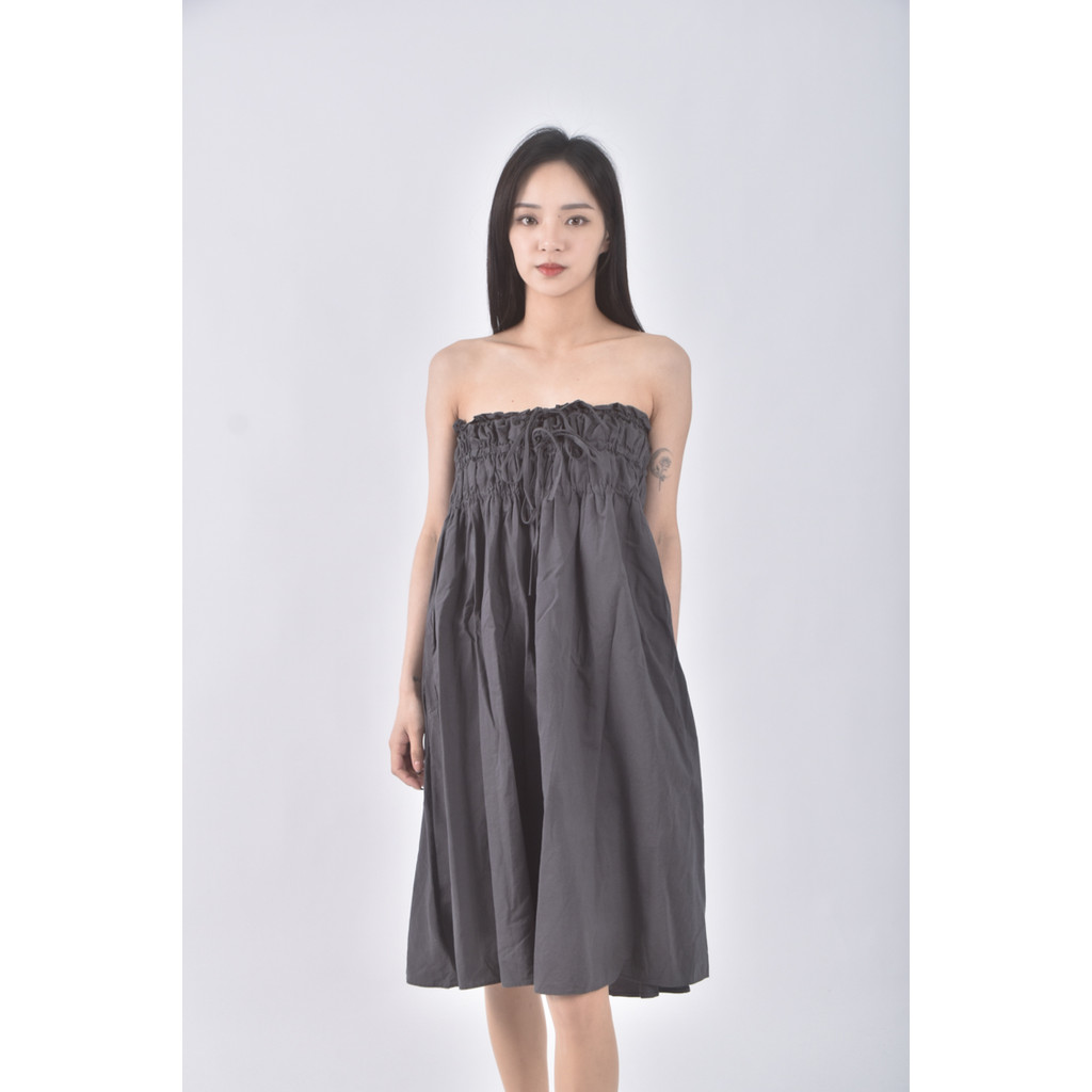 (XS（含）以下) 質感灰色洋裝二手衣, , large