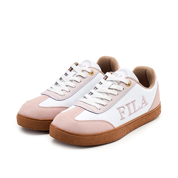Kixpress-Fila Emblem 女 運動休閒鞋 德訓鞋 復古鞋 舒適 穿搭 膠底 粉紅 [5-C942Y-155], , large