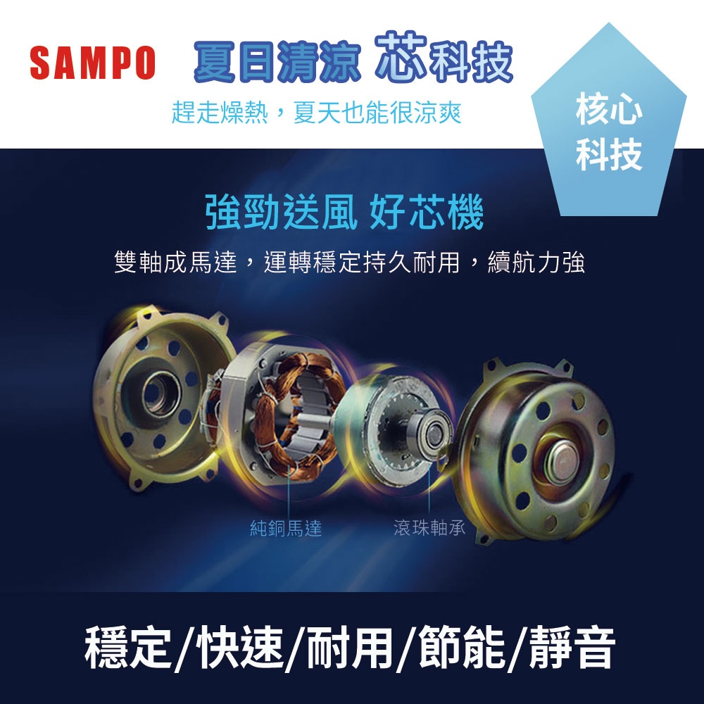 SAMPO 聲寶 7L 多功能 遙控水冷扇 SK-C25071ZRL, , large