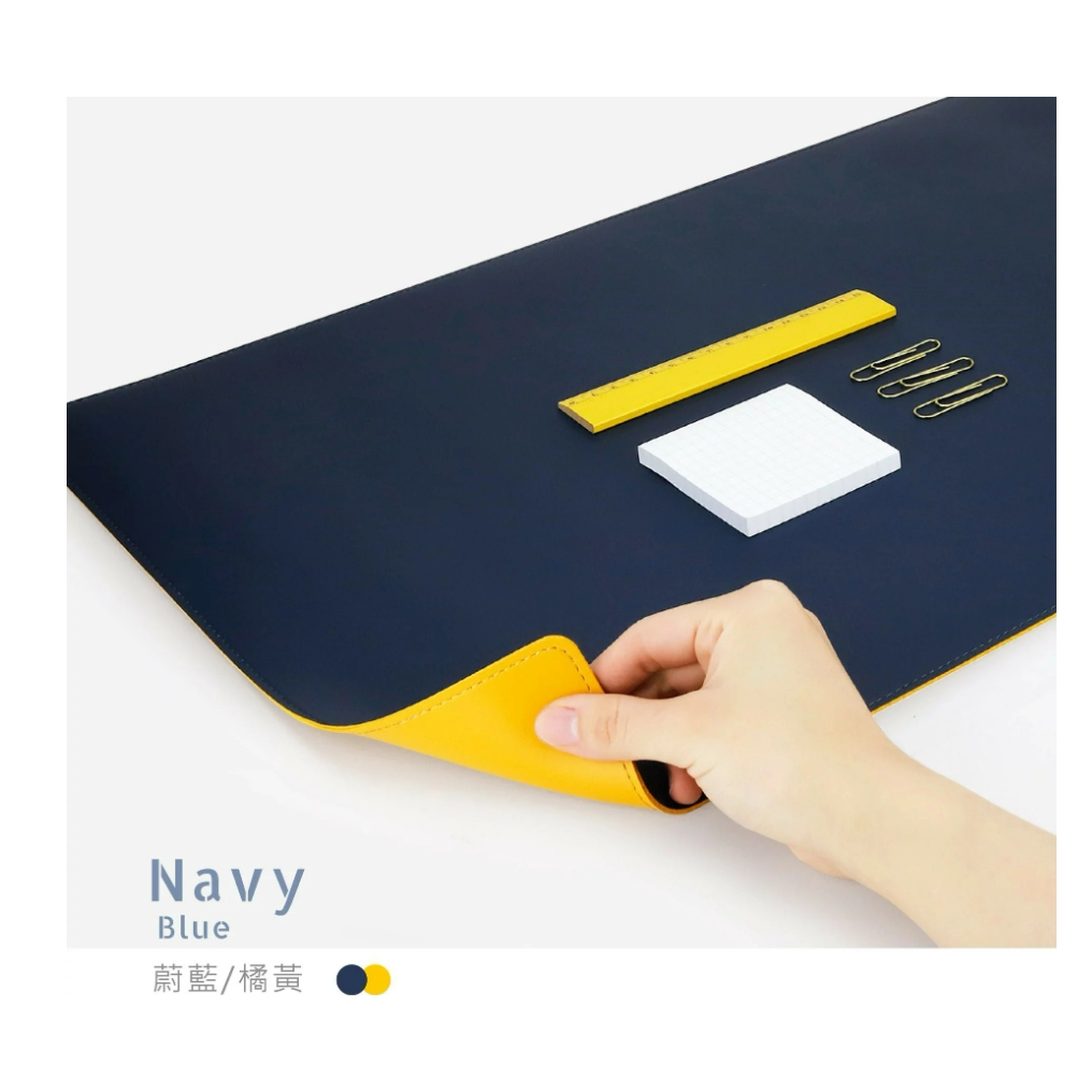 力大牌ABEL  雙色PU皮質桌墊 60CM/90CM櫻粉+槿紫66829(90*45CM), , large