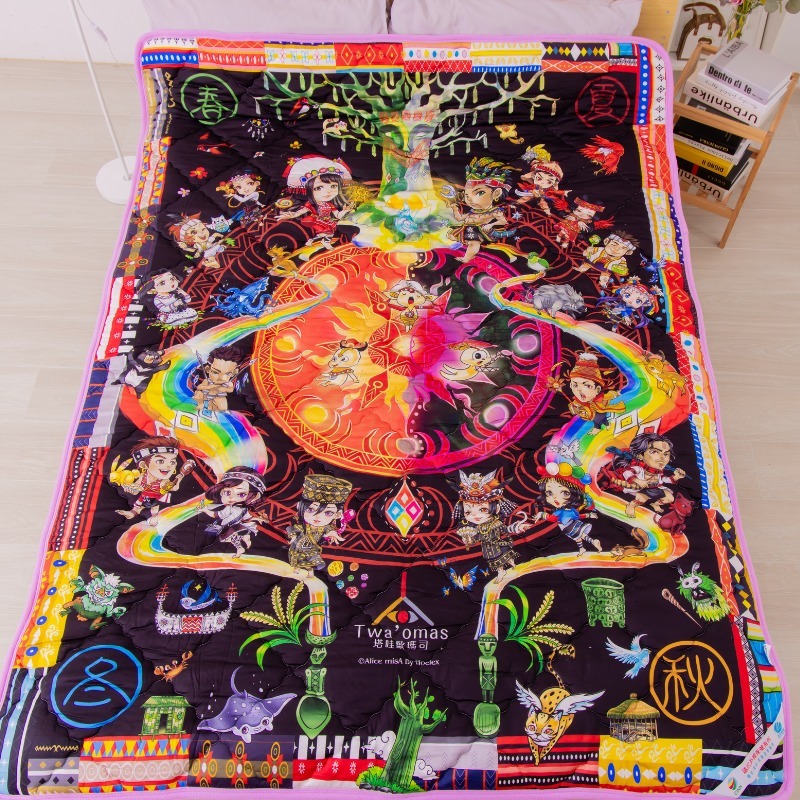 【卓瑩官方直營】 CINN卓瑩光波 &times; Twa&rsquo;omas原民神話IP授權 奈米遠紅外線 &ndash; 原民文化設計款 毯被｜145 &times; 205cm, , large