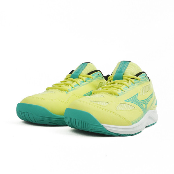 Mizuno Sky Blaster 男女 羽球鞋 桌球 寬楦 運動 訓練 基本款 黃綠 [71GA234531], , large