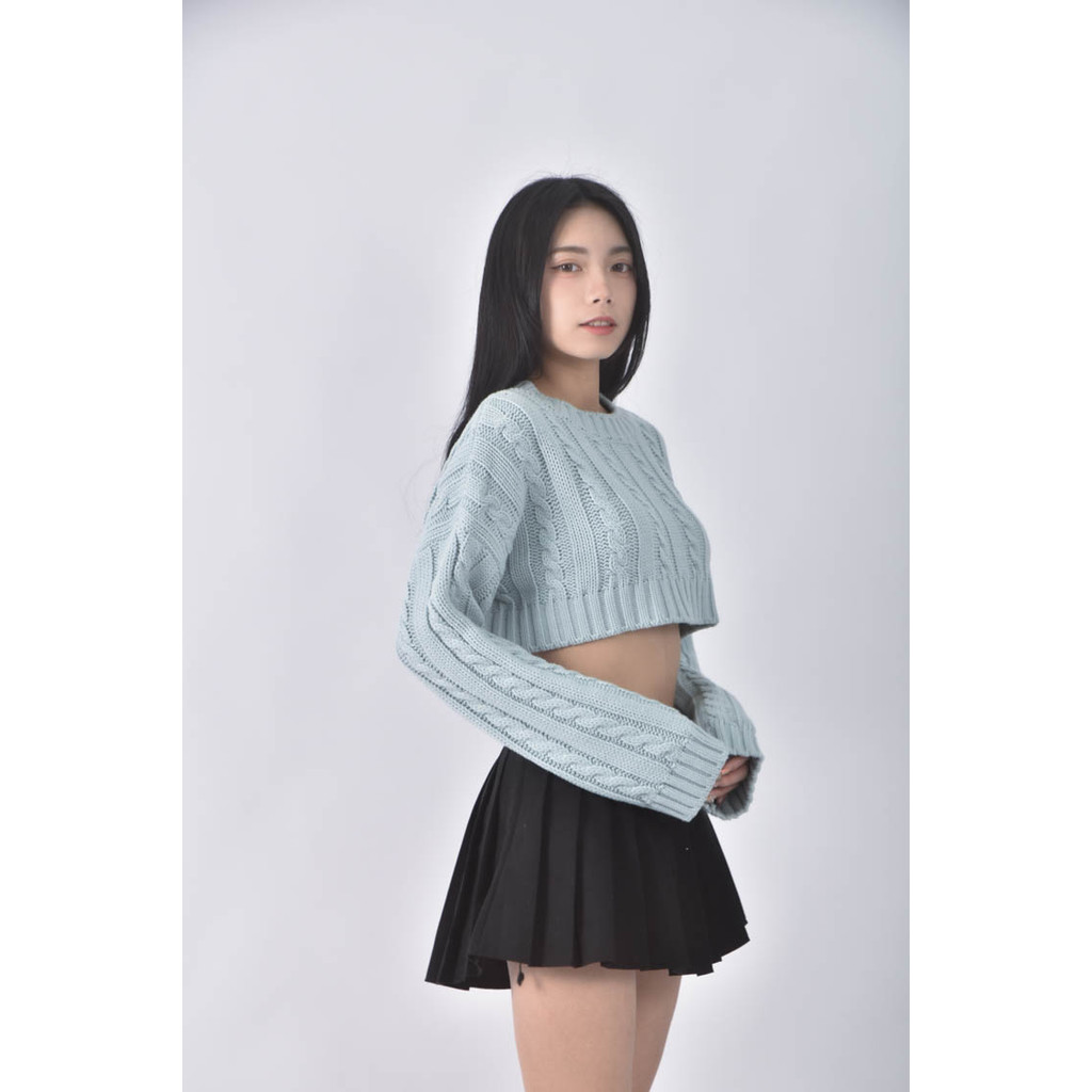 (XL) button 12質感花紋綠色長袖上衣二手衣, , large