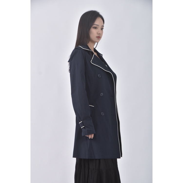 (S) nautica質感藍色綁帶外套二手衣, , large