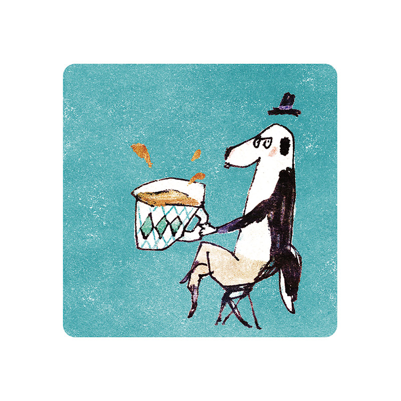 【Monster】 Soft Diatomaceous Earth Absorbent Coaster – A Cup of Life — Ducky Shen (10x10cm) – Coffee Dooggyy, , large