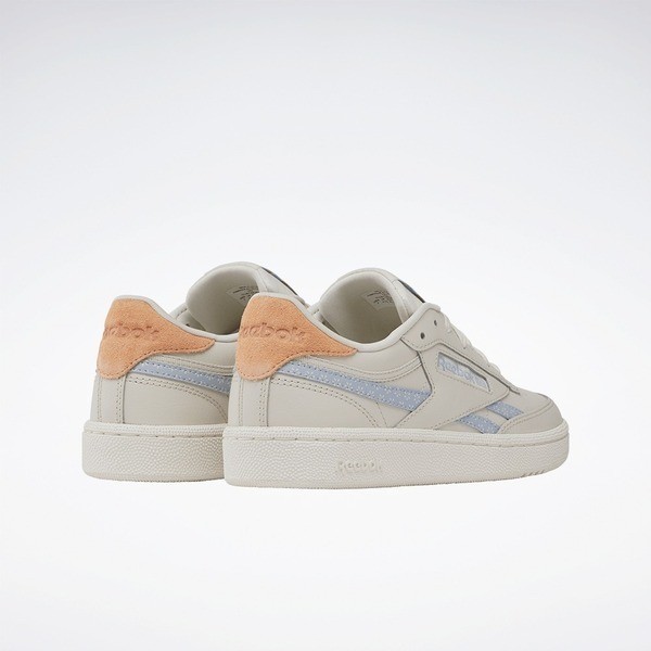 Kixpress-Reebok Club C Revenge 女 休閒鞋 運動 經典 復古 皮革 百搭 米藍 [100074242], , large