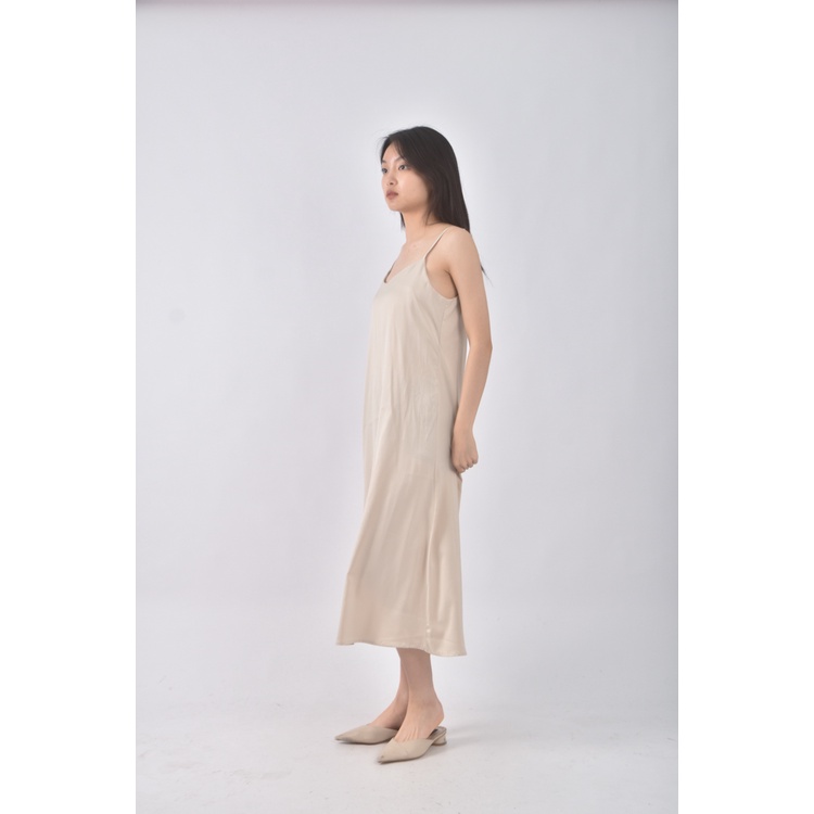 (S) unisogood日系杏色洋裝二手衣, , large