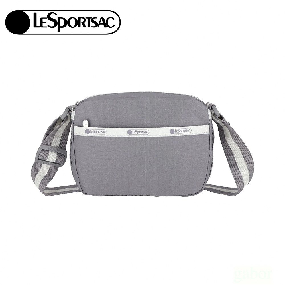 LeSportsac CAMERA CROSSBODY 相機斜背包 側背包-滾邊寧靜灰