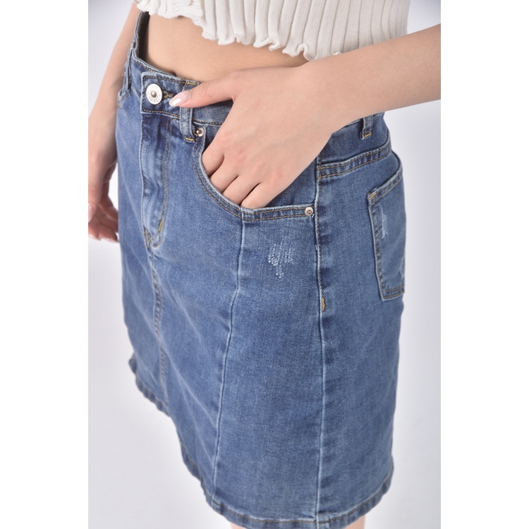 (M) best jeans wear story is丹寧牛仔藍色短裙二手衣, , large