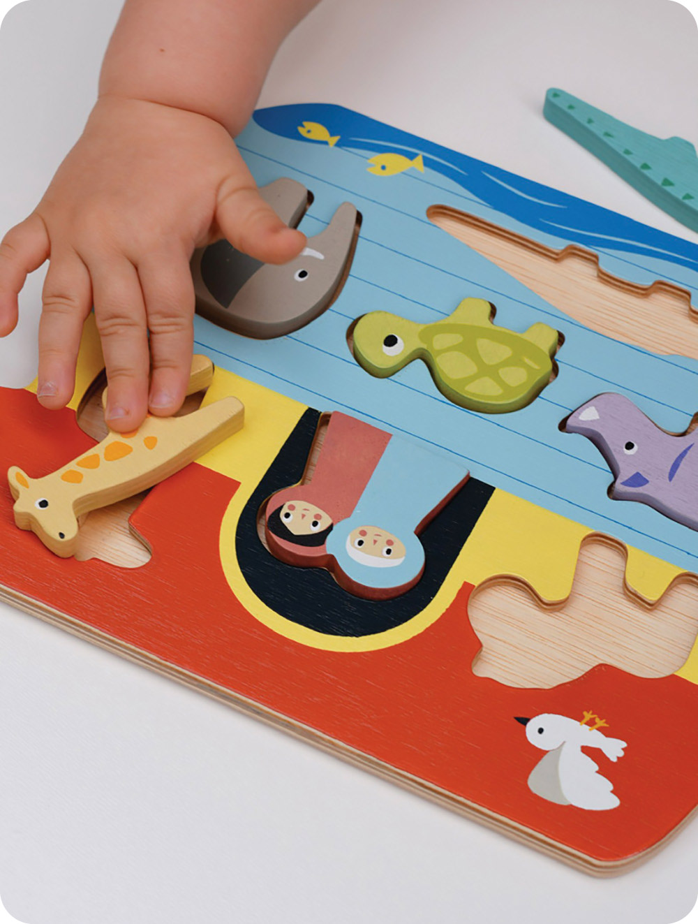 【Mentari】Shape Sorting Ark Tray, , large