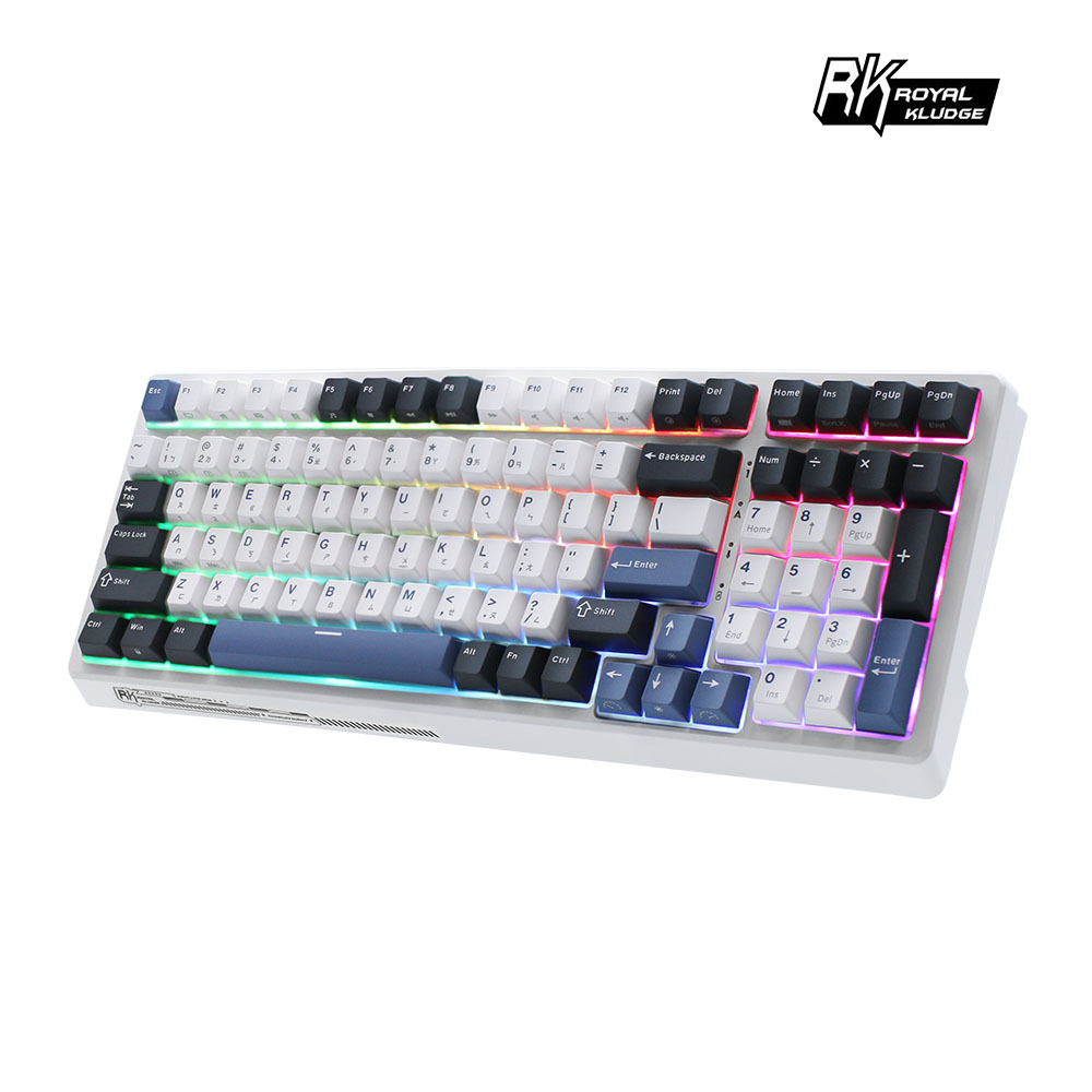 RK 100 key RGB Mechanical Keyboard ( Yellow switches ), , large