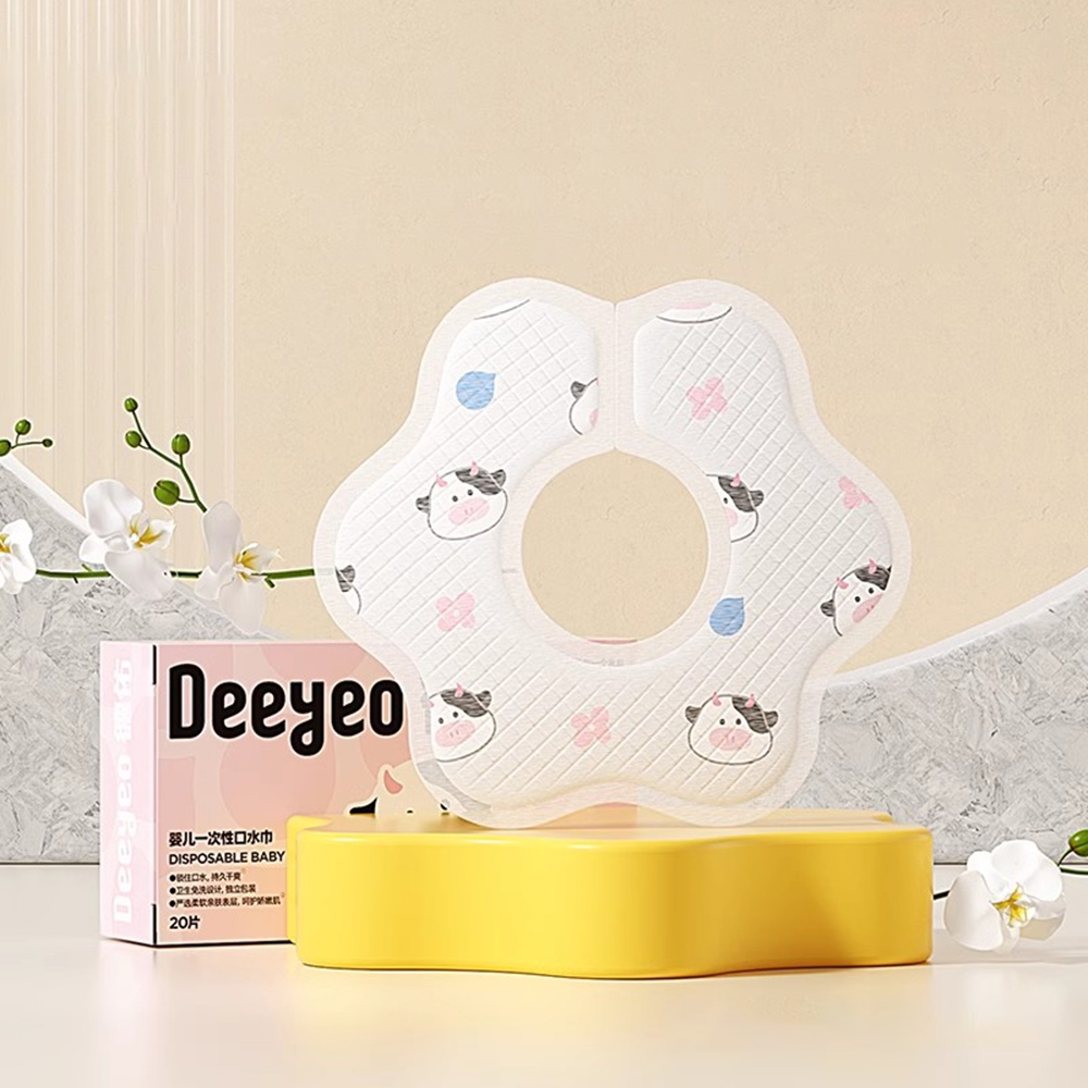 【禾統】 一次性口水巾 拋棄式口水巾 圍兜兜 360度圍兜 口水兜 便攜式口水巾  一次性圍兜, , large