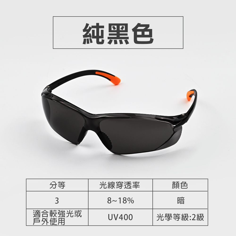737安全眼鏡護目鏡 透明 灰 茶 黑 CNS認證 墨鏡 UV400 工程用酷炫型眼鏡 防塵 流線造型設計, , large
