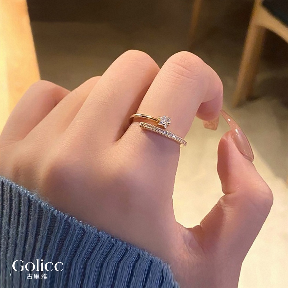 【Gulicc 】古莉可 戒子 韓版微鑲鋯石戒子, , large