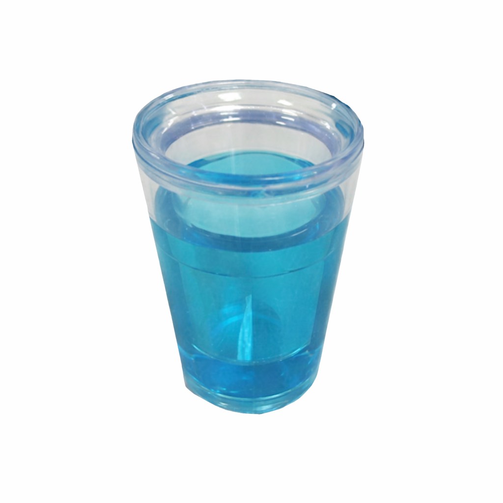 [巴果果]塑料雙層冰杯(藍) PGOB-01-BL, , large