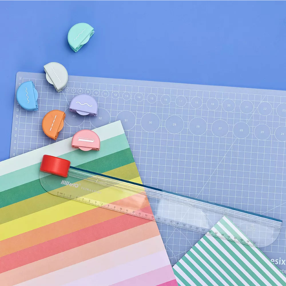 KW-trio DIY 七合一 輕量 花式 A4 裁紙刀 /組 13203, , large