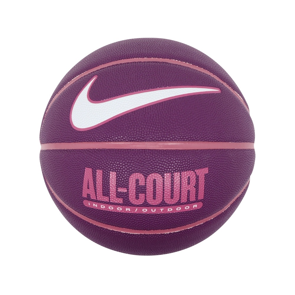 NIKE EVERYDAY ALL COURT 8P 6號球 標準籃球 比賽 訓練 運動 耐磨 深溝 精準控球 紫紅