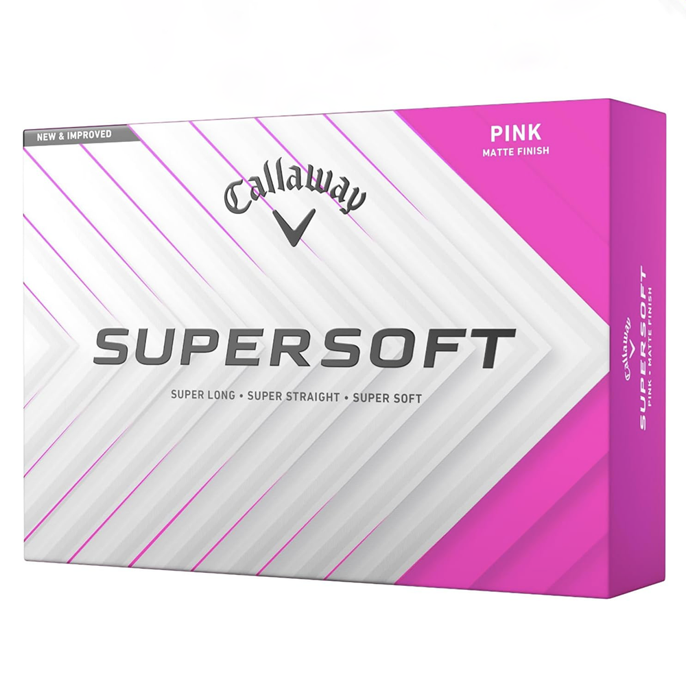 Callaway 高爾夫球 Supersoft 2025 12球/盒 粉色, , large