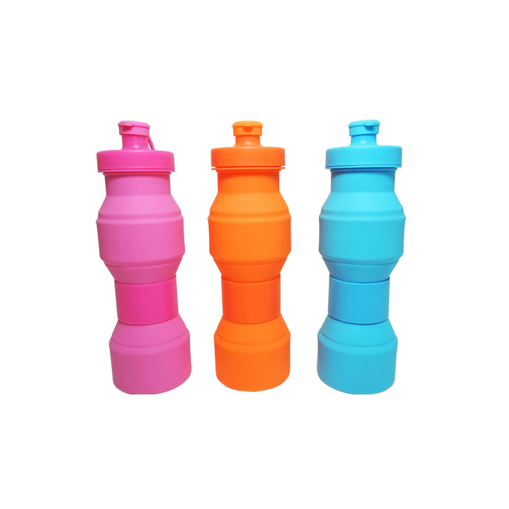 GS MALL 矽膠運動伸縮水壺 創意水壺 伸縮水壺 折疊水壺 矽膠水壺 運動水壺 登山水壺 水壺 水瓶, , large