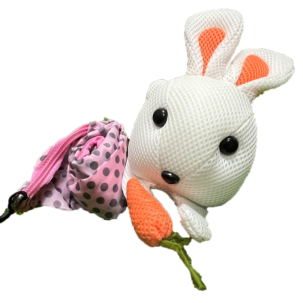 【可愛造型 可機洗 透氣抗菌】小白兔 零錢包 吊飾 鑰匙圈吊飾 禮物 交換禮物 包包吊飾【加贈購物袋顏色隨機】