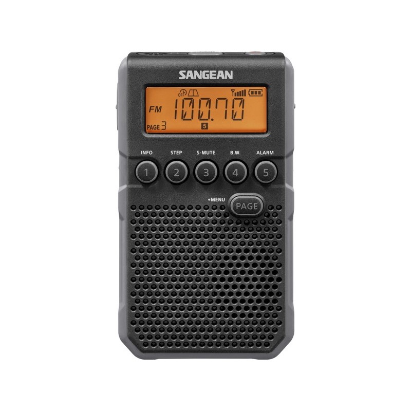 SANGEAN 山進 二波段調頻立體/調幅 數位式收音機 DT800BK 黑色, , large