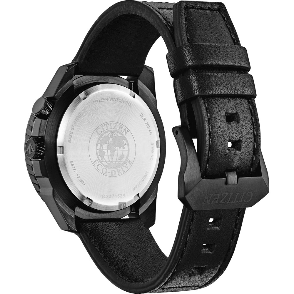 CITIZEN 星辰 PROMASTER 限量航空系列光動能兩地時間手錶-42.5mm BJ7135-02E, , large