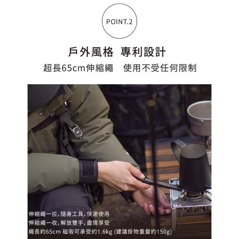 【Leo手機周邊專賣店】ROOT CO.  360度正方形多功能登山扣 / 白色, , large