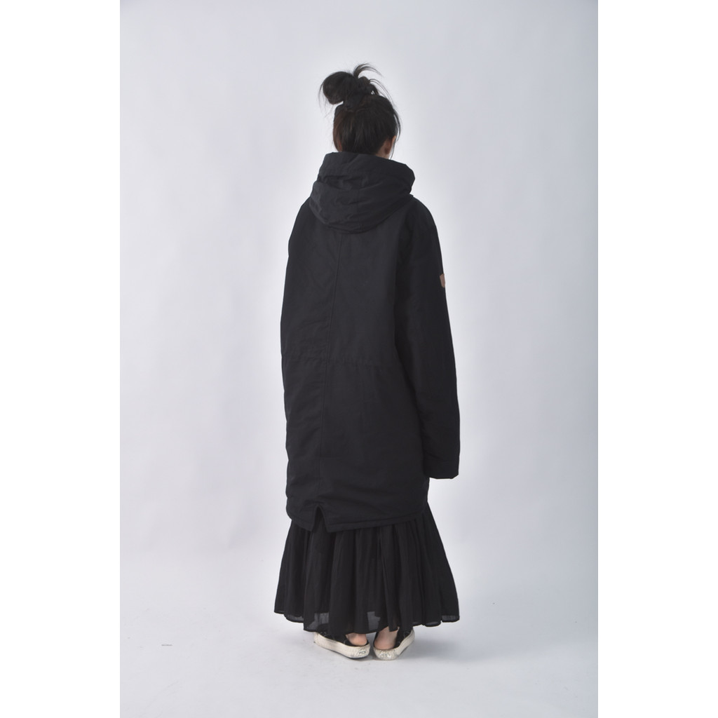 (XL) one boy長版黑色外套二手衣, , large