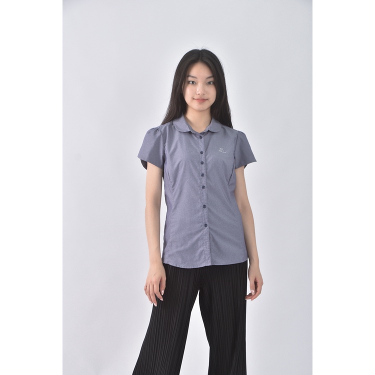 (S) traveler水鑽藍色短袖上衣二手衣