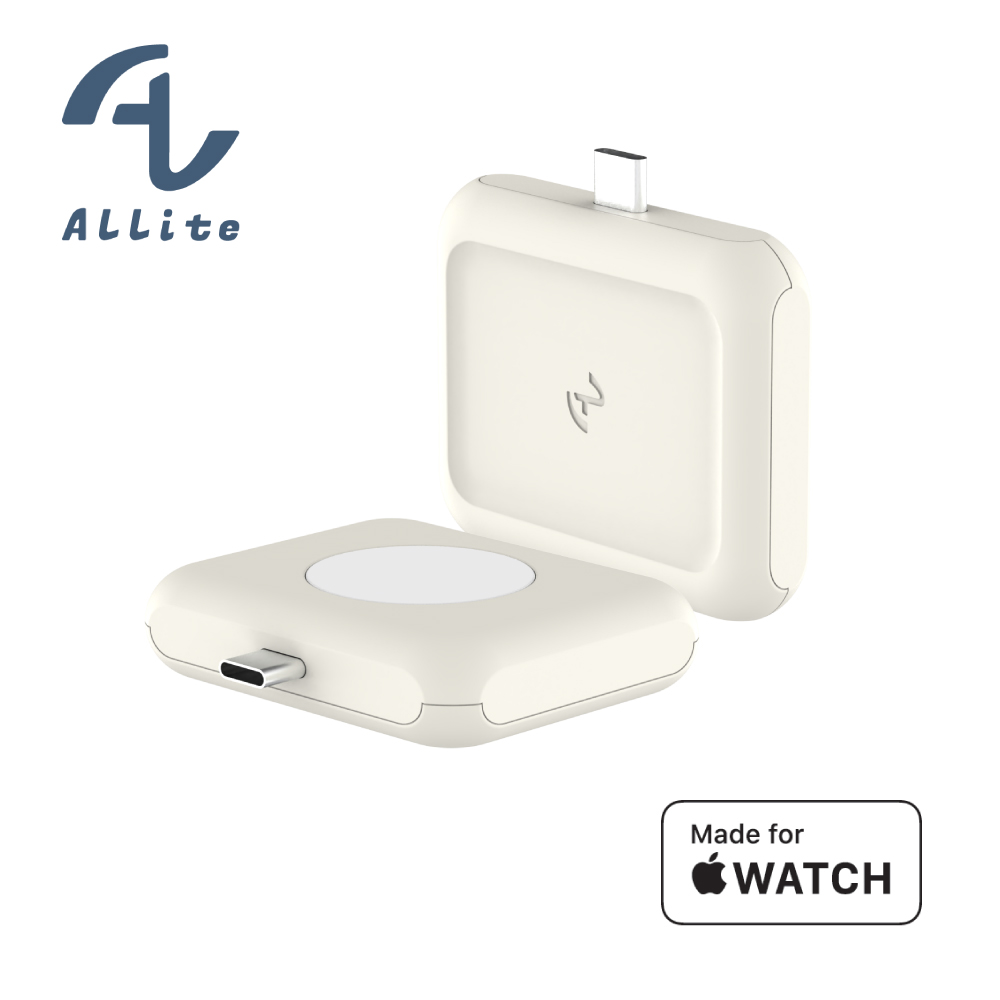 [OneMore Co., Ltd.] Allite WA1 2-in-1 Apple Watch AirPods Portable Dual-Sided Charger, , large
